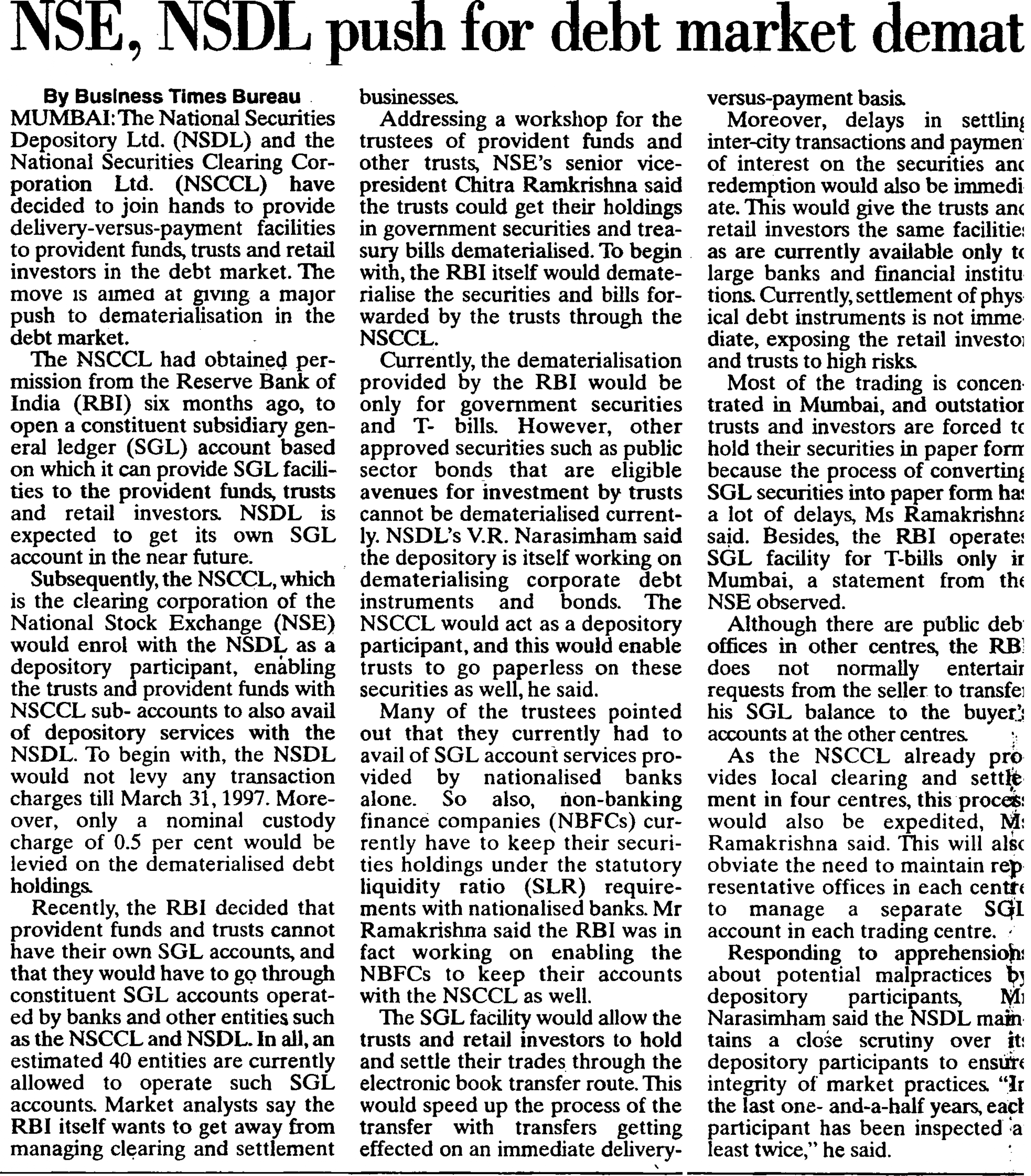 img for NSE, NSDL push for debt...